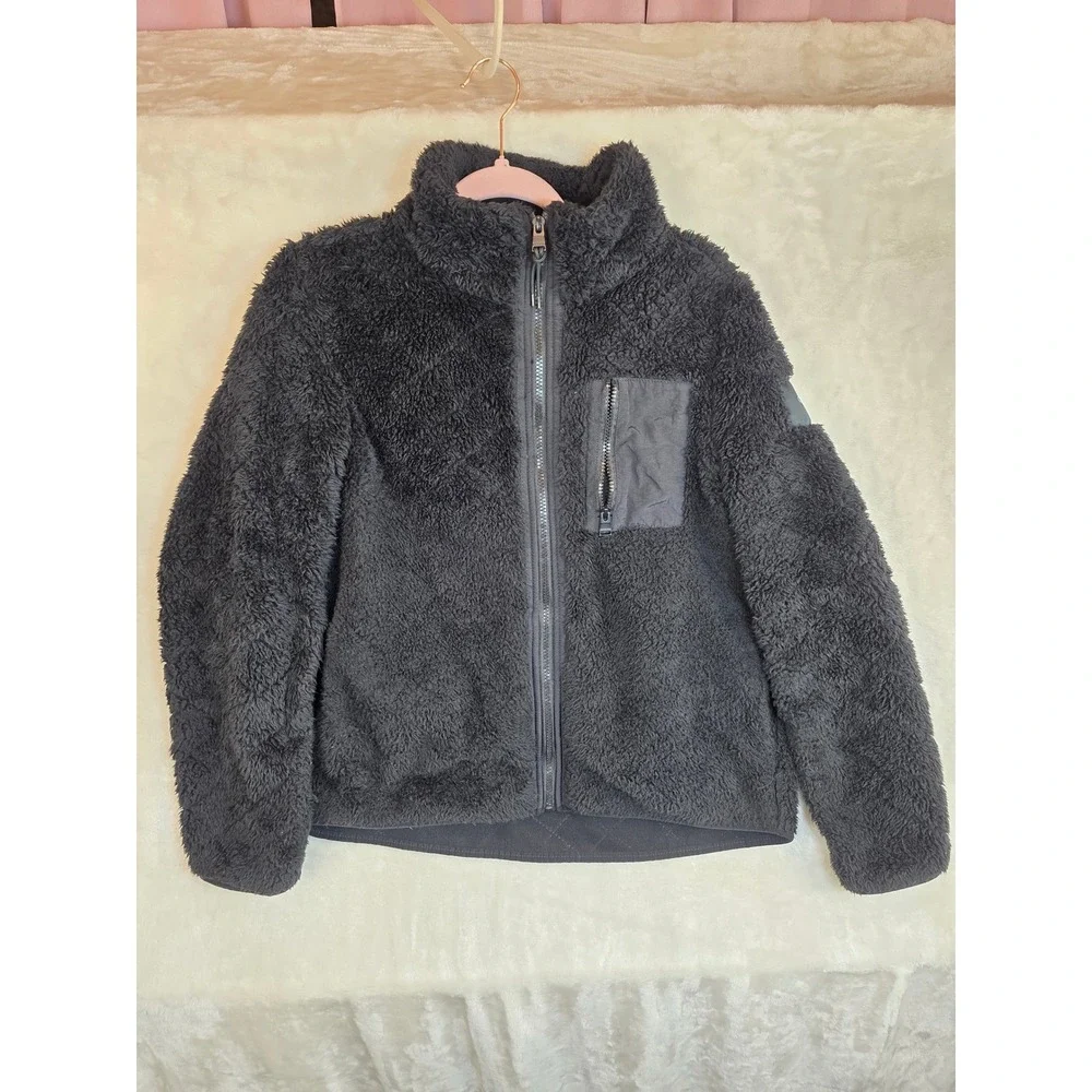 Calvin Klein Performance Black‎ Sherpa Fleece Zip Jacket XL PFSJ4158